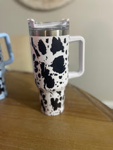 Load image into Gallery viewer, 40oz Cow Print Tumbler/Cup