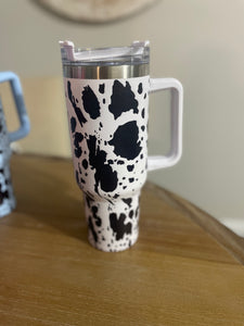 40oz Cow Print Tumbler/Cup