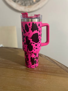 40oz Cow Print Tumbler/Cup