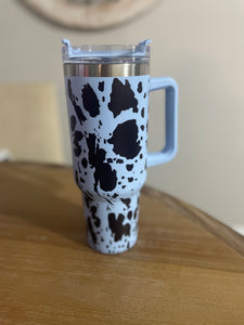 40oz Cow Print Tumbler/Cup