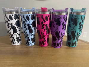 40oz Cow Print Tumbler/Cup