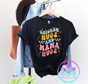 Chicken Nugs Mama Hugs Graphic Tee