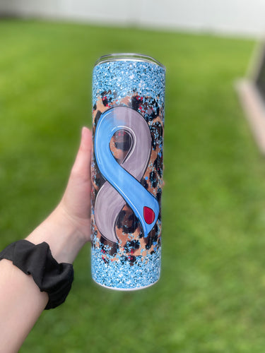 Type 1 Diabetes 20oz Skinny Sublimation Tumbler